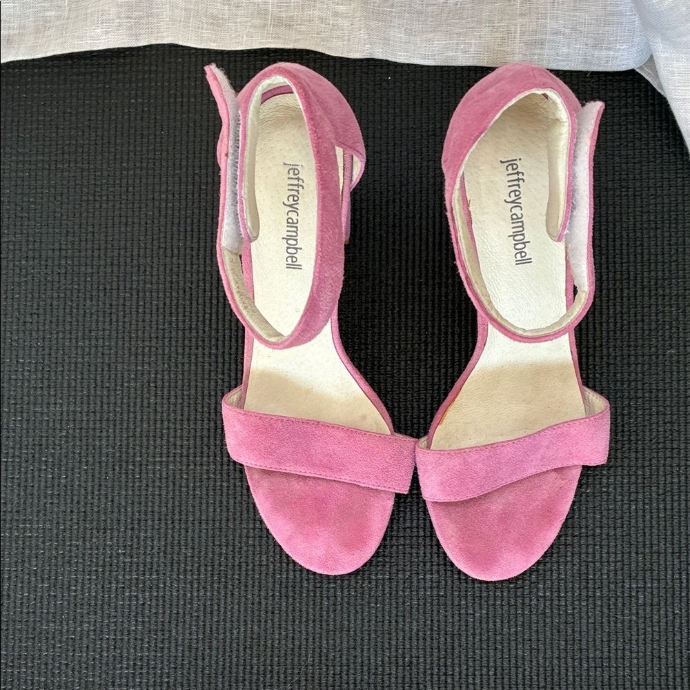 Jeffrey Campbell Fuchsia Suede Sandals